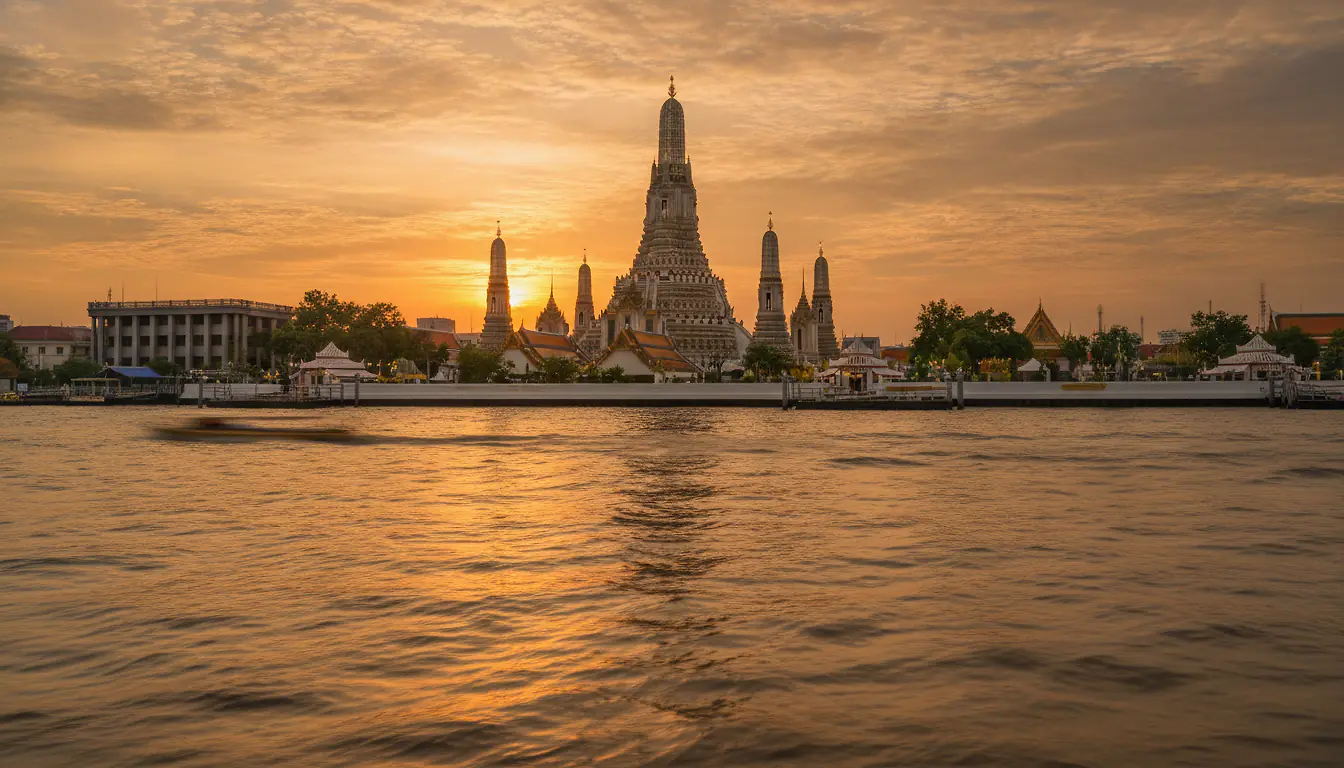 Bangkok au coucher du soleil